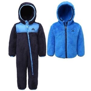 Snozu Infant Boys Lightweight Fleece Jacket & Snowsuit 2PC Set -Size: 24 Months